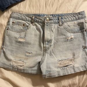 High waisted mom shorts